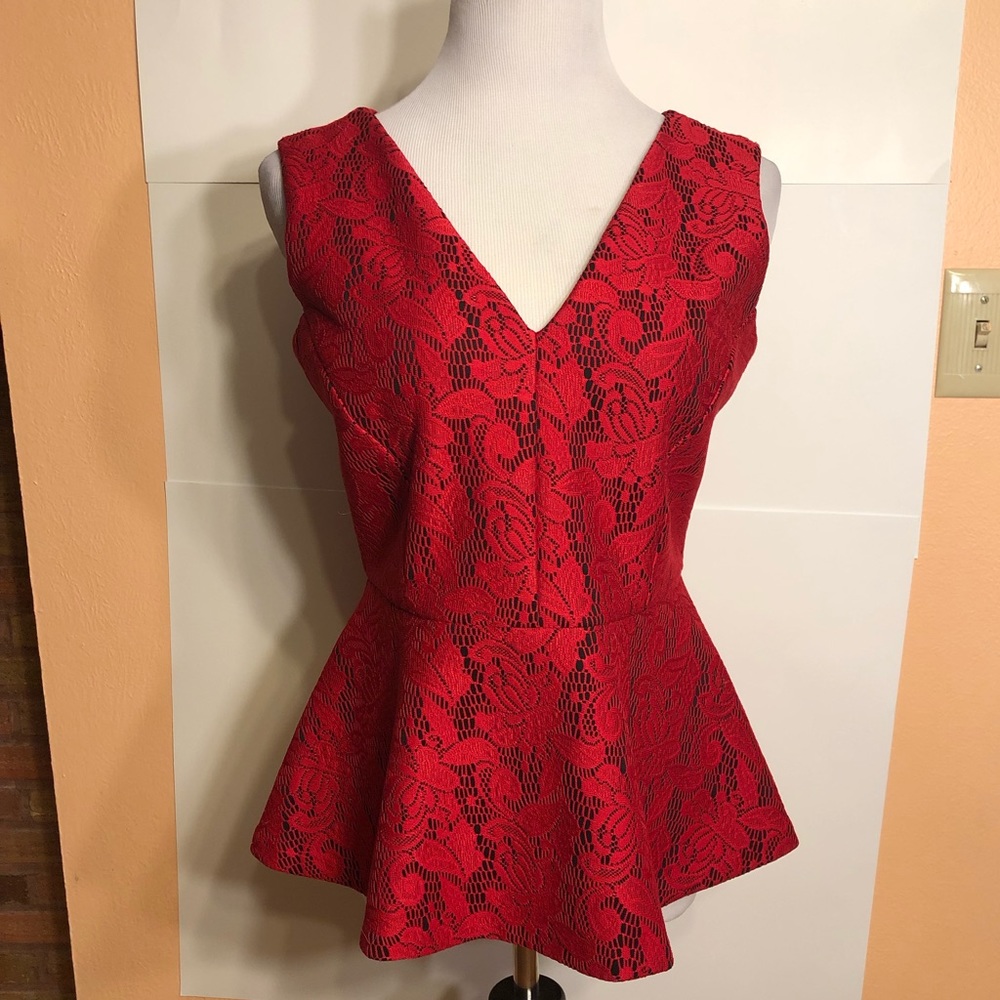 7th Avenue Design Studio Peplum Top